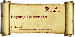Magony Laurencia névjegykártya